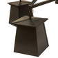 Meyda Lighting Mission Midnight 41" 4-Light Textured Timeless Bronze Chandelier