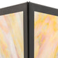 Meyda Lighting Mission Point 14" Textured Black Wall Sconce With Beige Iridiscent Shade Glass