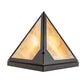 Meyda Lighting Mission Point 14" Textured Black Wall Sconce With Beige Iridiscent Shade Glass