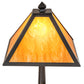Meyda Lighting Mission Prime 22" Mahogany Bronze Table Lamp With Ambra Siena Idalight Shade