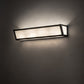 Meyda Lighting Mission Prime 24" 4-Light Gunmetal Gray Vanity Light With White Art Shade Glass
