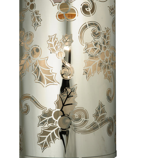 Meyda Lighting Mistletoe 5" Stainless Steel Mini Pendant Light With Chrome Shade