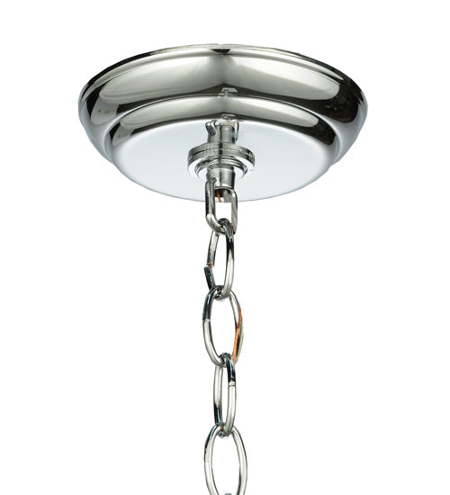 Meyda Lighting Mistletoe 5" Stainless Steel Mini Pendant Light With Chrome Shade