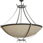 Meyda Lighting Modesto 50" 8-Light Timeless Bronze Inverted Pendant Light With Sahara Taupe Idalight Shade