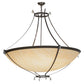 Meyda Lighting Modesto 50" 8-Light Timeless Bronze Inverted Pendant Light With Sahara Taupe Idalight Shade