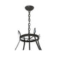 Meyda Lighting Modesto 52" 6-Light Timeless Bronze Inverted Pendant Light With Sahara Taupe Idalight Shade Glass