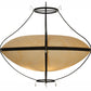 Meyda Lighting Modesto 66" 6-Light Timeless Bronze Inverted Pendant Light With Sahara Taupe Idalight Shade Glass