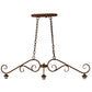 Meyda Lighting Mona 49" 3-Light Autumn Leaf Island Pendant Light With White Shade Glass