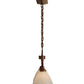 Meyda Lighting Mona 49" 3-Light Autumn Leaf Island Pendant Light With White Shade Glass