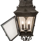 Meyda Lighting Monaco 9" 2-Light Smoke Lantern Wall Sconce With Clear Seeded Shade Glass