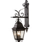 Meyda Lighting Monaco 9" 2-Light Smoke Lantern Wall Sconce With Clear Seeded Shade Glass
