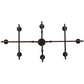 Meyda Lighting Monica 48" 8-Light Mahogany Bronze Island Chandelier With Ivory Faux Candlelight