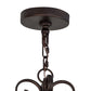 Meyda Lighting Monica 48" 8-Light Mahogany Bronze Island Chandelier With Ivory Faux Candlelight