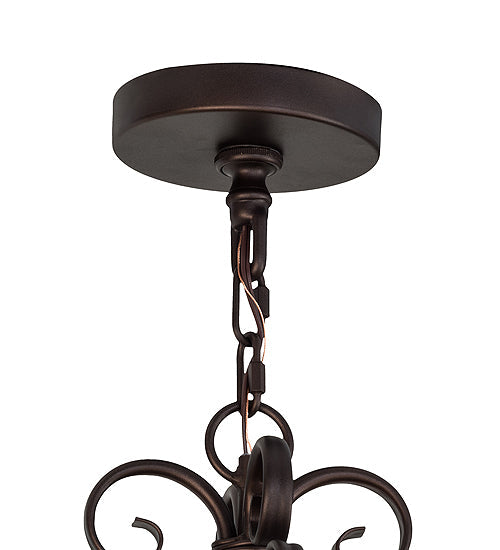 Meyda Lighting Monica 48" 8-Light Mahogany Bronze Island Chandelier With Ivory Faux Candlelight