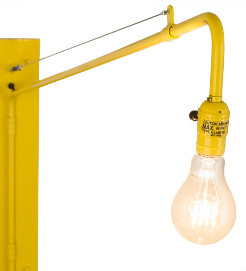 Meyda Lighting Montador 5-57" Sunshine Yellow Swing Arm Wall Sconce