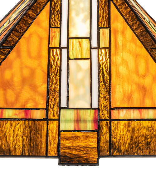 Meyda Lighting Montana Mission 24" Multi-Colored Shade Glass