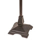 Meyda Lighting Montana Mission 61" 2-Light Mahogany Bronze Floor Lamp With Multi-Colored Shade Glass