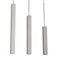 Meyda Lighting Montant 51" LED Nickel Island Pendant Light With White Statuario Idalight Shade
