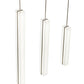 Meyda Lighting Montant 51" LED Nickel Island Pendant Light With White Statuario Idalight Shade