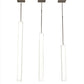 Meyda Lighting Montant 51" LED Nickel Island Pendant Light With White Statuario Idalight Shade