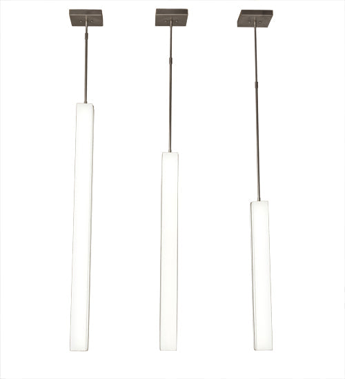 Meyda Lighting Montant 51" LED Nickel Island Pendant Light With White Statuario Idalight Shade