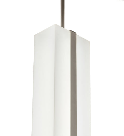Meyda Lighting Montant 51" LED Nickel Island Pendant Light With White Statuario Idalight Shade