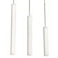 Meyda Lighting Montant 51" LED Nickel Island Pendant Light With White Statuario Idalight Shade