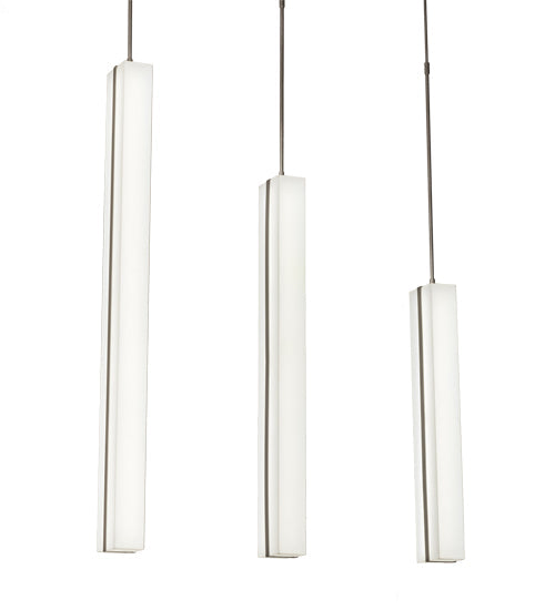 Meyda Lighting Montant 51" LED Nickel Island Pendant Light With White Statuario Idalight Shade