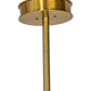 Meyda Lighting Montecito 60" 24-Light LED Brass Powder Coat Ritz Chandelier With Clear & Beige Shade