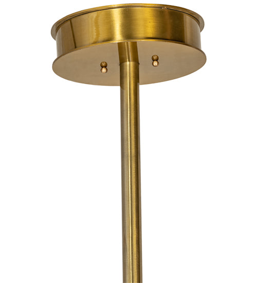 Meyda Lighting Montecito 60" 24-Light LED Brass Powder Coat Ritz Chandelier With Clear & Beige Shade