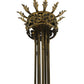 Meyda Lighting Montgomery 48" 9-Light 2-Tier Dark Smoke Chandelier With Faux Candlelight