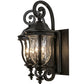 Meyda Lighting Monticello 33" 8-Light 2-Arm Black Wall Sconce With Clear Shade Glass