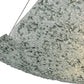 Meyda Lighting Moonscape 37" 4-Light Nickel Inverted Pendant Light With Clear and Gray Frit Shade Glass