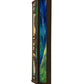 Meyda Lighting Moose & Black Bear 24" 4-Light Timeless Bronze Vanity Light With Blue Green & Sunset Sky Shade Glass