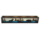 Meyda Lighting Moose & Black Bear 24" 4-Light Timeless Bronze Vanity Light With Sky Blue & Blue Green Ripple Shade Glass