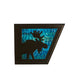 Meyda Lighting Moose & Black Bear 36" 6-Light Timeless Bronze Vanity Light With Purple & Bluegreen Shade Glass