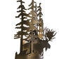 Meyda Lighting Moose Through the Trees 11" Antique Copper Wall Sconce