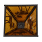 Meyda Lighting Moose Through the Trees 16" Oil Rubbed Bronze Frame With Honey Amber Shade Glass