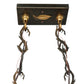 Meyda Lighting Moose Through the Trees 35" 6-Light Antique Copper Island Pendant Light With Amber and Blue Shade Glass