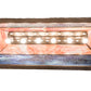 Meyda Lighting Moose Through the Trees 53" 6-Light Antique Copper Island Pendant Light With Orange & Blue Green Art Shade Glass