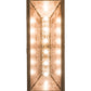 Meyda Lighting Moose Through the Trees 54" 6-Light Antique Copper Island Pendant Light With Silver Mica Shade Glass