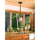 Meyda Lighting Moose at Dawn 10" Antique Copper Pendant Light With Silver Mica Shade Glass