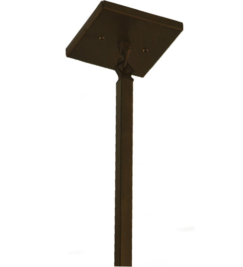 Meyda Lighting Moose at Dawn 10" Antique Copper Pendant Light With Silver Mica Shade Glass