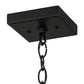 Meyda Lighting Moose at Dawn 10" Textured Black Mini Pendant Light With Beige Art Shade Glass