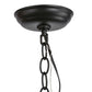 Meyda Lighting Moose at Dawn 10" Textured Black Mini Pendant Light With Silver Mica Shade Glass