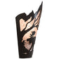 Meyda Lighting Moose at Dawn 8" Timeless Bronze Left Wall Sconce With Silver Mica Shade Glass