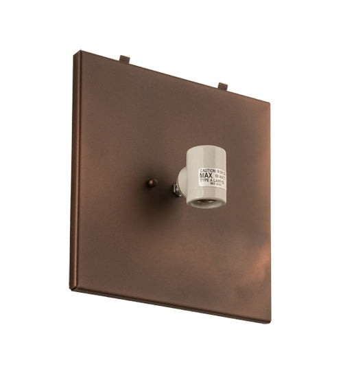Meyda Lighting Moose at Dusk 12" 2-Light Mahogany Bronze Wall Sconce With Silver Mica Shade Glass