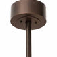 Meyda Lighting Moose at Dusk 54" 19-Light Mahogany Bronze Chandelier With Silver Mica Shade Glass and Fan