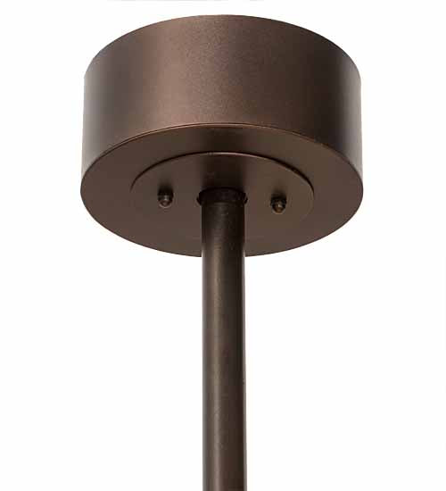 Meyda Lighting Moose at Dusk 54" 19-Light Mahogany Bronze Chandelier With Silver Mica Shade Glass and Fan