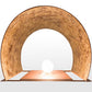Meyda Lighting Moose at Lake 16" 2-Light Rust Wall Sconce With Amber Mica Shade Glass